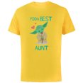 thumbnail image 1 of Star Wars Yoda Best Aunt Yoda Chibi Portrait Mother’s Day - Short Sleeve Cotton T-Shirt for Adults - Customized-Yellow, 1 of 5