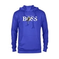 thumbnail image 1 of Star Wars Yoda Best Boss Lightsaber Birthday Employer Gift- Pullover Hoodie for Adults - Customized-Navy, 1 of 5