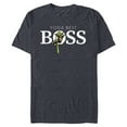 thumbnail image 1 of Star Wars Yoda Best Boss Lightsaber Birthday Employer Gift- Short Sleeve Blended T-Shirt for Adults - Customized-Navy Heather, 1 of 5