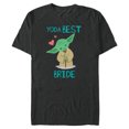 thumbnail image 1 of Star Wars Yoda Best Bride Yoda Chibi Portrait Family- Short Sleeve Blended T-Shirt for Adults - Customized-Dark Heather, 1 of 5