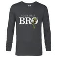 thumbnail image 1 of Star Wars Yoda Best Bro Lightsaber Gift for Brother - Long Sleeve T-Shirt for Men - Customized-Charcoal Heather, 1 of 5