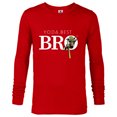 thumbnail image 1 of Star Wars Yoda Best Bro Lightsaber Gift for Brother - Long Sleeve T-Shirt for Men - Customized-New Red, 1 of 5