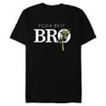 thumbnail image 1 of Star Wars Yoda Best Bro Lightsaber Gift for Brother - Short Sleeve Blended T-Shirt for Adults - Customized-Black, 1 of 5