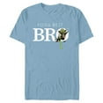 thumbnail image 1 of Star Wars Yoda Best Bro Lightsaber Gift for Brother - Short Sleeve Blended T-Shirt for Adults - Customized-Ocean Blue, 1 of 5