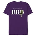 thumbnail image 1 of Star Wars Yoda Best Bro Lightsaber Gift for Brother - Short Sleeve Blended T-Shirt for Adults - Customized-Purple, 1 of 5