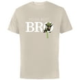 thumbnail image 1 of Star Wars Yoda Best Bro Lightsaber Gift for Brother - Short Sleeve Cotton T-Shirt for Adults - Customized-Natural, 1 of 5