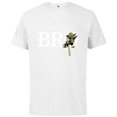 thumbnail image 1 of Star Wars Yoda Best Bro Lightsaber Gift for Brother - Short Sleeve Cotton T-Shirt for Adults - Customized-White, 1 of 5