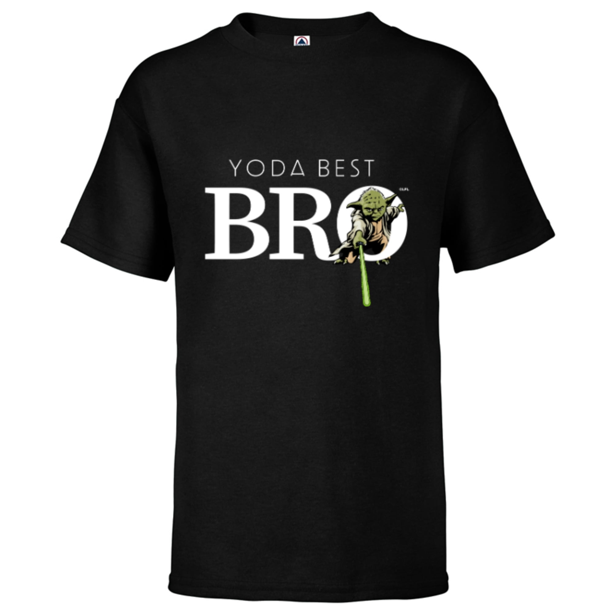 Star Wars Yoda Best Bro Lightsaber Gift for Brother Short Sleeve T