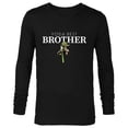 thumbnail image 1 of Star Wars Yoda Best Brother Lightsaber Gift for Family- Long Sleeve T-Shirt for Men - Customized-Black, 1 of 5