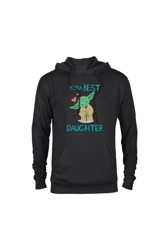 Yoda Best Daughter Yoda Chibi Portrait Family- Pullover Hoodie for Adults - Customized-Black