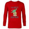 thumbnail image 1 of Star Wars Yoda Best Dog Mom Yoda Chibi Portrait Family- Long Sleeve T-Shirt for Men - Customized-New Red, 1 of 5