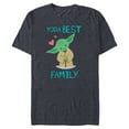 thumbnail image 1 of Star Wars Yoda Best Family Yoda Chibi Portrait- Short Sleeve Blended T-Shirt for Adults - Customized-Navy Heather, 1 of 5