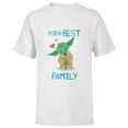 thumbnail image 1 of Star Wars Yoda Best Family Yoda Chibi Portrait- Short Sleeve T-Shirt for Kids - Customized-White, 1 of 5