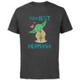 thumbnail image 1 of Star Wars Yoda Best Hermana Yoda Chibi Familia Spanish- Short Sleeve Cotton T-Shirt for Adults - Customized-Charcoal, 1 of 5