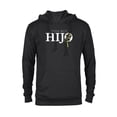 thumbnail image 1 of Star Wars Yoda Best Hijo Lightsaber Gift Familia Spanish- Pullover Hoodie for Adults - Customized-Black, 1 of 5