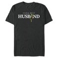 thumbnail image 1 of Star Wars Yoda Best Husband Lightsaber Birthday Anniversary- Short Sleeve Blended T-Shirt for Adults - Customized-Dark Heather, 1 of 5
