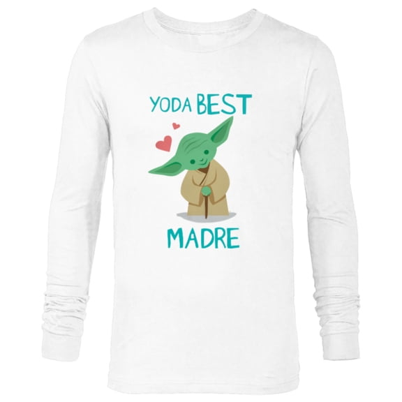 Star Wars Yoda Best Madre Yoda Chibi Portrait Día de la Madre - Long Sleeve T-Shirt for Men - Customized-White
