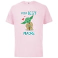 thumbnail image 1 of Star Wars Yoda Best Madre Yoda Chibi Portrait Día de la Madre - Short Sleeve Cotton T-Shirt for Adults - Customized-Soft Pink, 1 of 5
