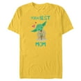 thumbnail image 1 of Star Wars Yoda Best Mom Hearts Mother's Day - Short Sleeve Blended T-Shirt for Adults - Customized-Yellow, 1 of 5