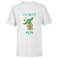 thumbnail image 1 of Star Wars Yoda Best Mom Hearts Mother's Day - Short Sleeve T-Shirt for Kids - Customized-White, 1 of 5