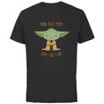thumbnail image 1 of Star Wars Yoda Best Mom Love You I Do - Short Sleeve Cotton T-Shirt for Adults - Customized-Black, 1 of 5