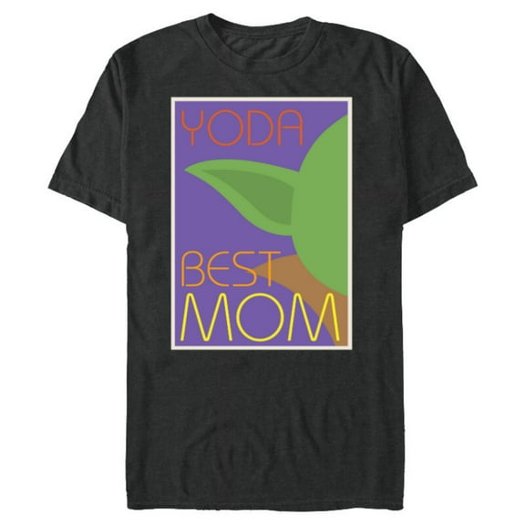 Star Wars Yoda Best Mom Mother's Day - Short Sleeve Blended T-Shirt for Adults - Customized-Dark Heather