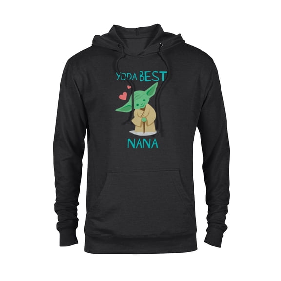 Star Wars Yoda Best Nana Yoda Chibi Portrait Mother’s Day - Pullover Hoodie for Adults - Customized-Black