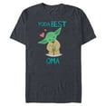 thumbnail image 1 of Star Wars Yoda Best Oma Yoda Chibi Portrait Mother’s Day - Short Sleeve Blended T-Shirt for Adults - Customized-Navy Heather, 1 of 5