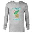 thumbnail image 1 of Star Wars Yoda Best Stepmom Yoda Chibi Portrait Mother’s Day - Long Sleeve T-Shirt for Men - Customized-Athletic Heather, 1 of 5