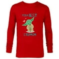 thumbnail image 1 of Star Wars Yoda Best Stepmom Yoda Chibi Portrait Mother’s Day - Long Sleeve T-Shirt for Men - Customized-New Red, 1 of 5
