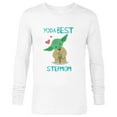 thumbnail image 1 of Star Wars Yoda Best Stepmom Yoda Chibi Portrait Mother’s Day - Long Sleeve T-Shirt for Men - Customized-White, 1 of 5
