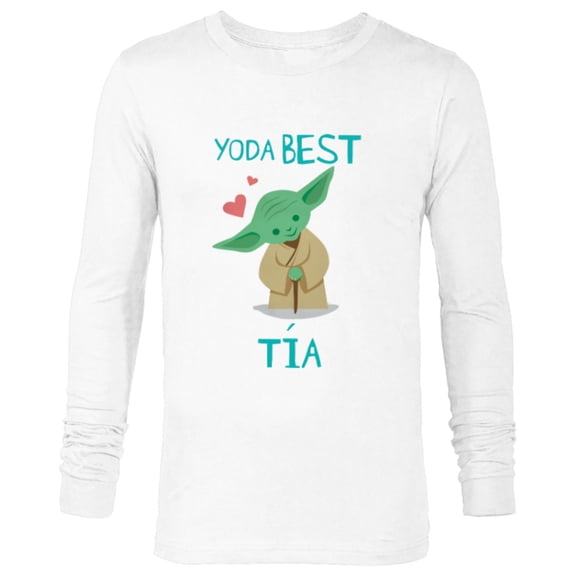 Star Wars Yoda Best Tía Yoda Chibi Portrait Día de la Madre - Long Sleeve T-Shirt for Men - Customized-White