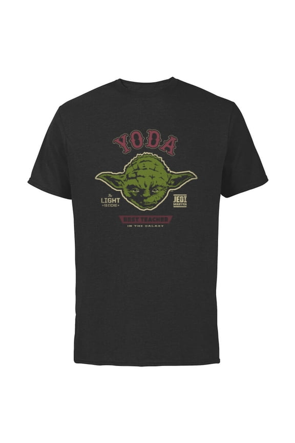 Yoda Best Teacher in the Galaxy Teacher’s Day - Short Sleeve Cotton T-Shirt for Adults - Customized-Black
