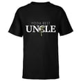 thumbnail image 1 of Star Wars Yoda Best Uncle Lightsaber Gift for Family - Short Sleeve T-Shirt for Kids - Customized-Black, 1 of 5