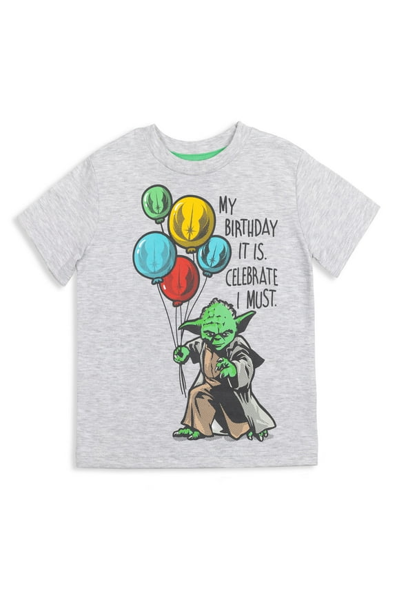 Yoda Birthday Big Boys T-Shirt Toddler to Big Kid