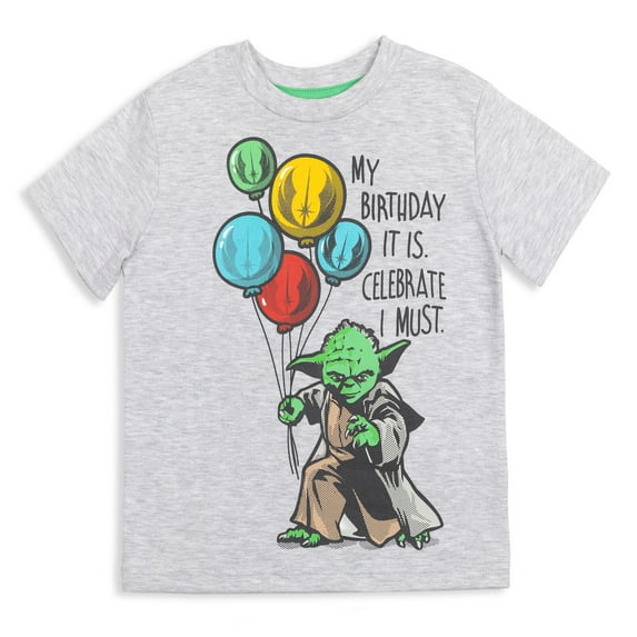 Star Wars Yoda Birthday Little Boys T-Shirt Toddler to Big Kid