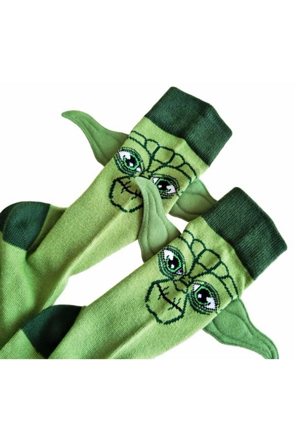Star Wars Yoda Character With Ears Crew Socks
