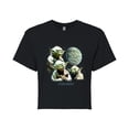 thumbnail image 1 of Star Wars - Yoda Death Star - Juniors Cropped Tee, 1 of 5