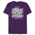 thumbnail image 1 of Star Wars Yoda Do or Do Not There is No Try - Short Sleeve Blended T-Shirt for Adults - Customized-Purple, 1 of 5