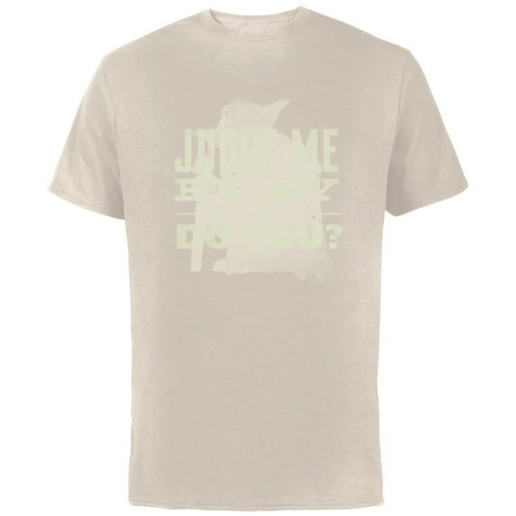 Star Wars Yoda Do or Do Not There is No Try - Short Sleeve Cotton T-Shirt for Adults - Customized-Natural