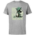 thumbnail image 1 of Star Wars Yoda Do or Do Not There is No Try Vintage Style - Short Sleeve Cotton T-Shirt for Adults - Customized-Athletic Heather, 1 of 5