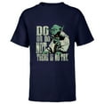 thumbnail image 1 of Star Wars Yoda Do or Do Not There is No Try Vintage Style - Short Sleeve T-Shirt for Kids - Customized-Navy, 1 of 5