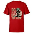 thumbnail image 1 of Star Wars Yoda Do or Do Not There is No Try Vintage Style - Short Sleeve T-Shirt for Kids - Customized-Red, 1 of 5