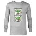 thumbnail image 1 of Star Wars Yoda Do or Donut There is No Try Funny - Long Sleeve T-Shirt for Men - Customized-Athletic Heather, 1 of 5