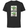 thumbnail image 1 of Star Wars Yoda Do or Donut There is No Try Funny - Short Sleeve Cotton T-Shirt for Adults - Customized-Black, 1 of 5