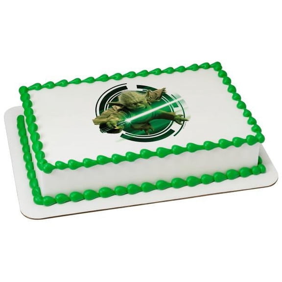 Star Wars Yoda Edible Cake Topper Image