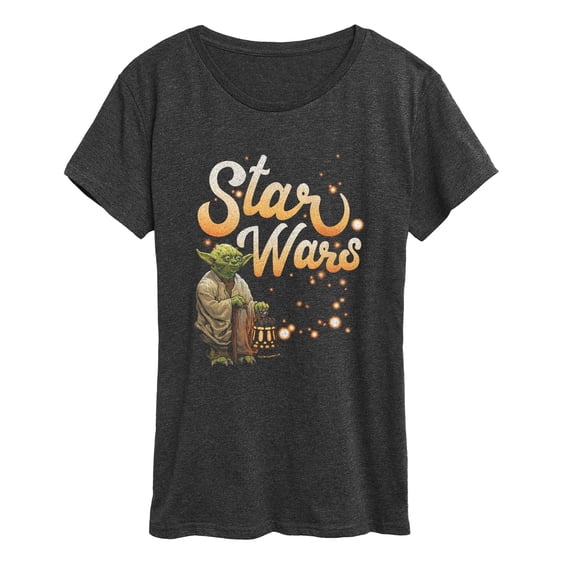 Star Wars - Yoda Fireflies - Women's Short Sleeve Graphic T-Shirt