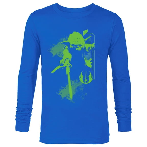 Star Wars Yoda Jedi Master - Long Sleeve T-Shirt for Men - Customized-Royal