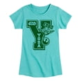 thumbnail image 1 of Star Wars - Yoda Letterman - Toddler And Youth Girls Fitted Short Sleeve Tee, 1 of 4