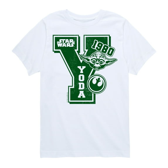 Star Wars - Yoda Letterman - Toddler And Youth Short Sleeve Tee
